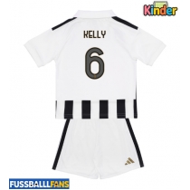 Juventus Lloyd Kelly #6 Heimtrikotsatz Kinder 2026-27 Kurzarm (+ Kurze Hosen)